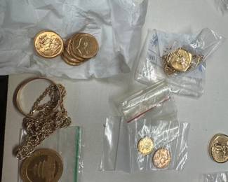 Gold coins