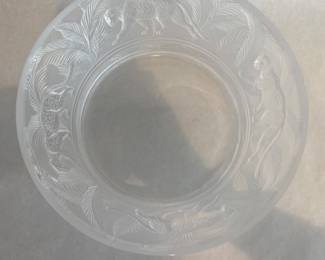 Lalique crystal "Jungle" bowl
