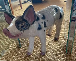 Large ceramic pig