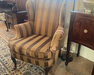 Upholstered wing chair