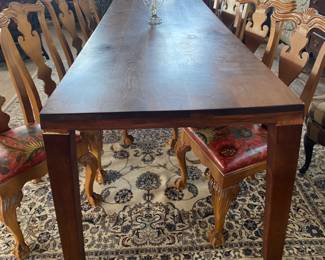 Bench crafted modern table - 10 feet long! Great for dining, office, crafts, etc.