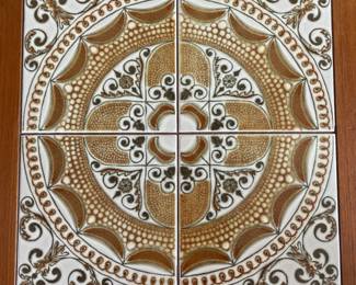 Retro tile top table