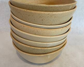 Signed pottery bowls