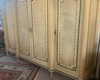 Three section wardrobe