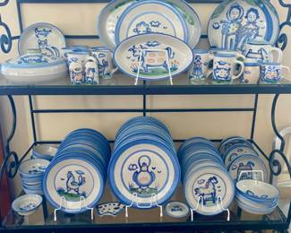 M.A. Hadley collection: plates, bowls, serving pieces, etc. etc.