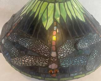 Tiffany style dragonfly lamp
