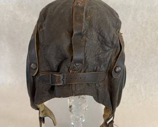 WWII US Air Force leather flight helmet