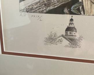 Neil Hayes "Crab Town" Annapolis print