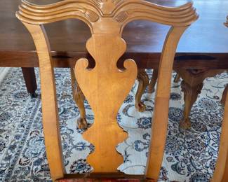 Set of 8 Chippendale style dining chairs by Century Furniture 