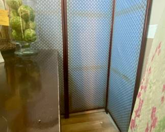 Antique folding dressing screen