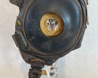 WWII US Air Force leather flight helmet