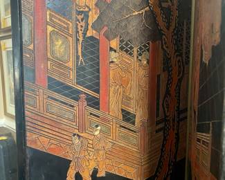 Large 8 panel folding screen - continuous scene