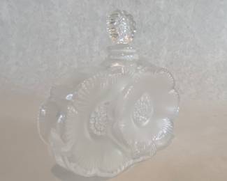 Lalique crystal perfume bottle