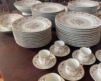 LARGE Richard Ginori china set "Rapallo" - 24 dinner plates!