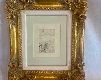 Renoir etching - one of two