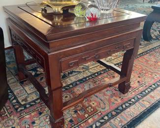 Square Rosewood occasional table