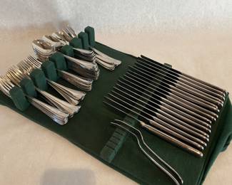 Heckles stainless flatware set - double set