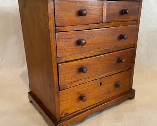 Antique miniature chest of drawers