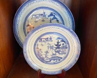 Antique Canton plates