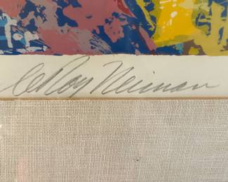 Signed Artist Proof Leroy Neiman "At the Net"