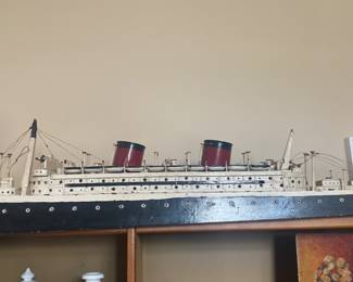 Folk Art ship - shelf sitter