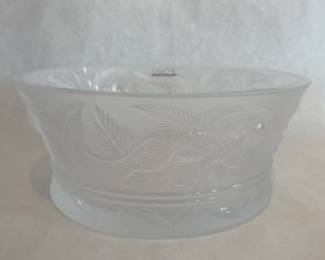 Lalique crystal "Jungle" bowl