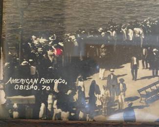 Antique panoramic framed photograph