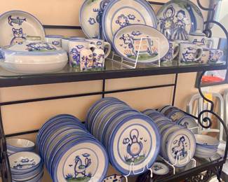 M.A. Hadley collection: plates, bowls, serving pieces, etc. etc.