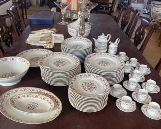 LARGE Richard Ginori china set "Rapallo" - 24 dinner plates!