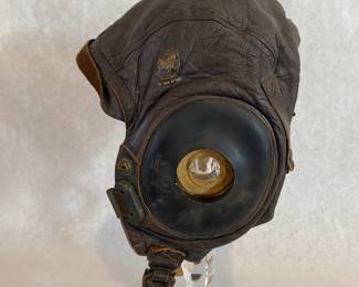 WWII US Air Force leather flight helmet