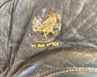 WWII US Air Force leather flight helmet