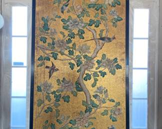 LARGE (9'2") hand painted panel - 1 of 2