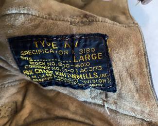 WWII US Air Force leather flight helmet