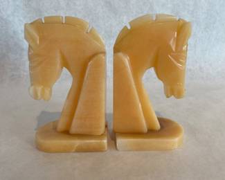 Vintage onyx bookends