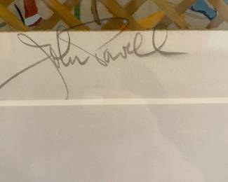 Signed John Powell print