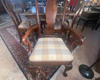 Set of 4 Queen Anne chairs