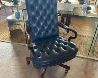 Leather desk chair
