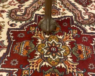 Leather top square table