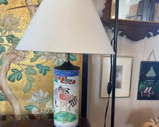 Asian cranes lamp