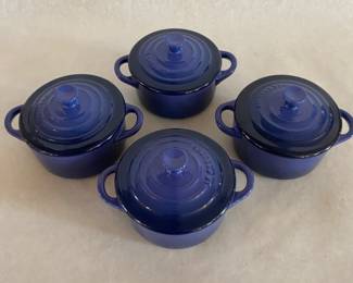 LeCreuset mini pots