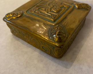 Vintage Victor Steendahl Mayan trinket box