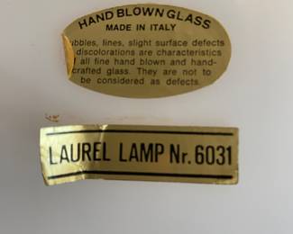 Mushroom lamp by Laurel Lamps