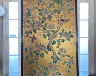 LARGE (9'2") hand painted panel - 1 of 2