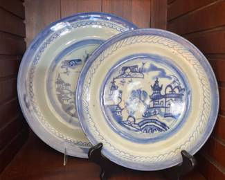 Antique Canton plates