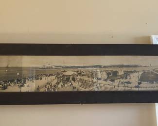 Antique panoramic framed photograph