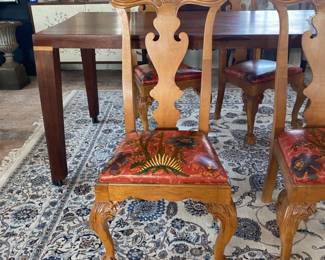 Set of 8 Chippendale style dining chairs by Century Furniture 