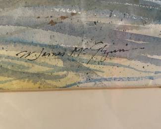 Watercolor - Academy New Castle - W. James McGlynn