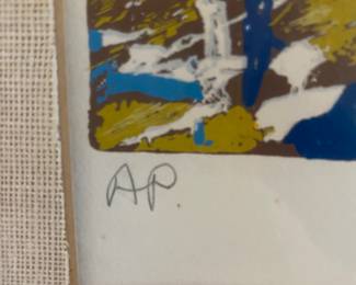 Signed Artist Proof Leroy Neiman "At the Net"