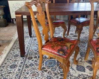 Set of 8 Chippendale style dining chairs by Century Furniture 