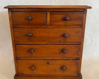 Antique miniature chest of drawers